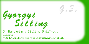 gyorgyi silling business card